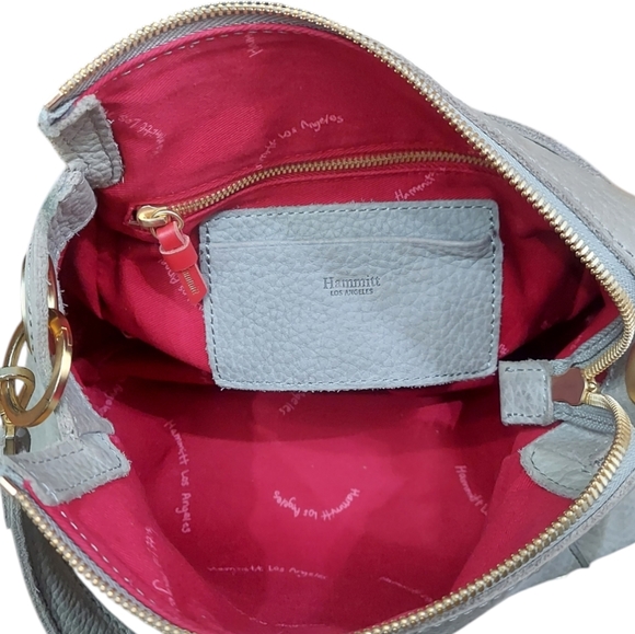 Hammit Los Angeles Grey Natural With Brushed Gold Mini Shoulder Bag - Picture 8 of 9